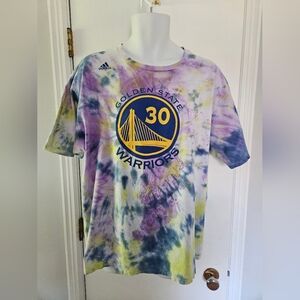 Adidas Curry Tie-Dye Golden State Warriors  Tee